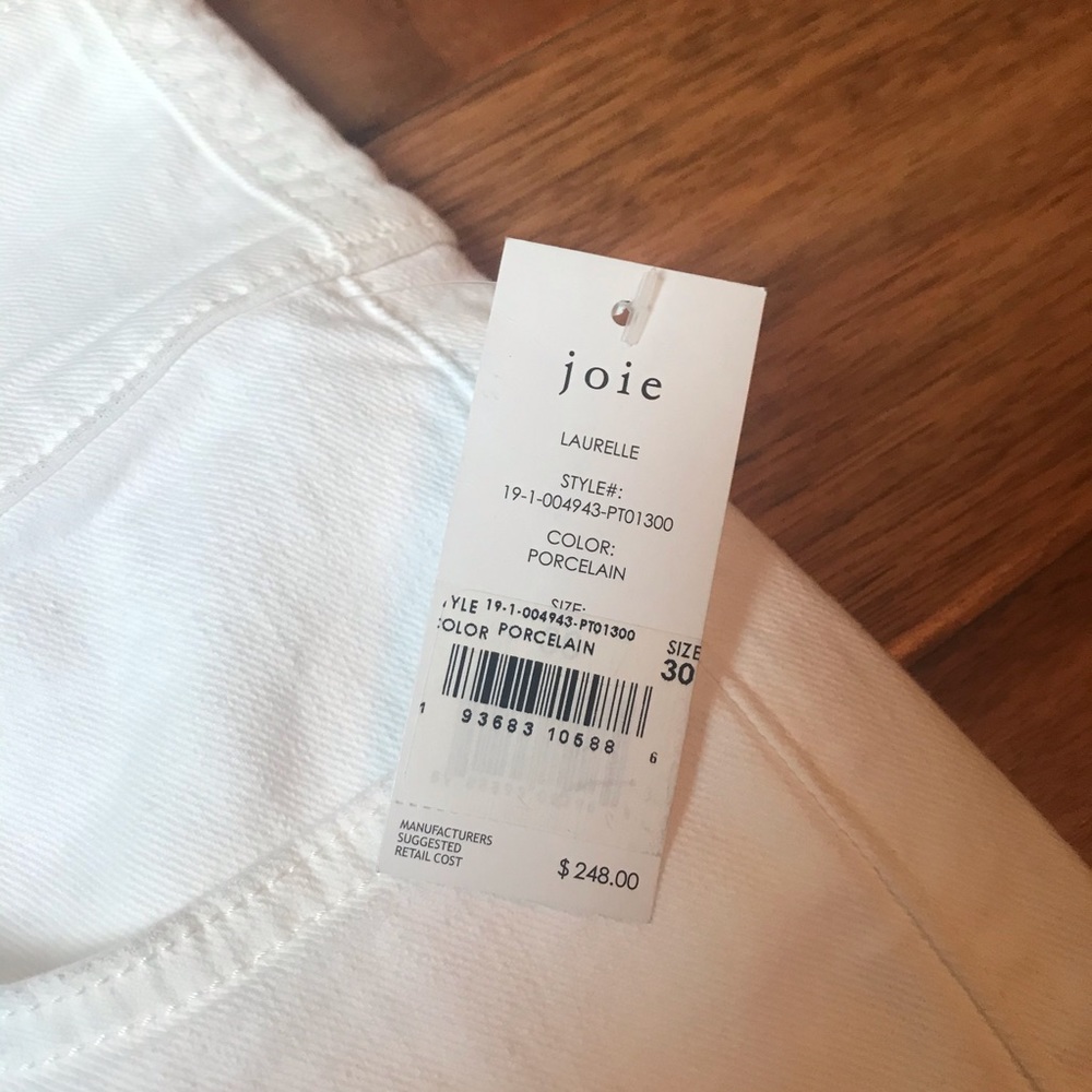 Joie Laurelle Porcelain High Waisted Cropped Jeans - Picture 8 of 13